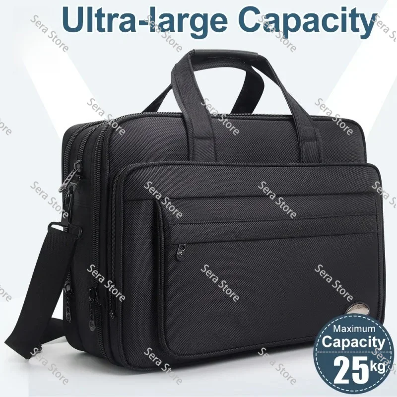 Large Capacity Briefcase Bag Men Business Bag 15.6 Inch 17