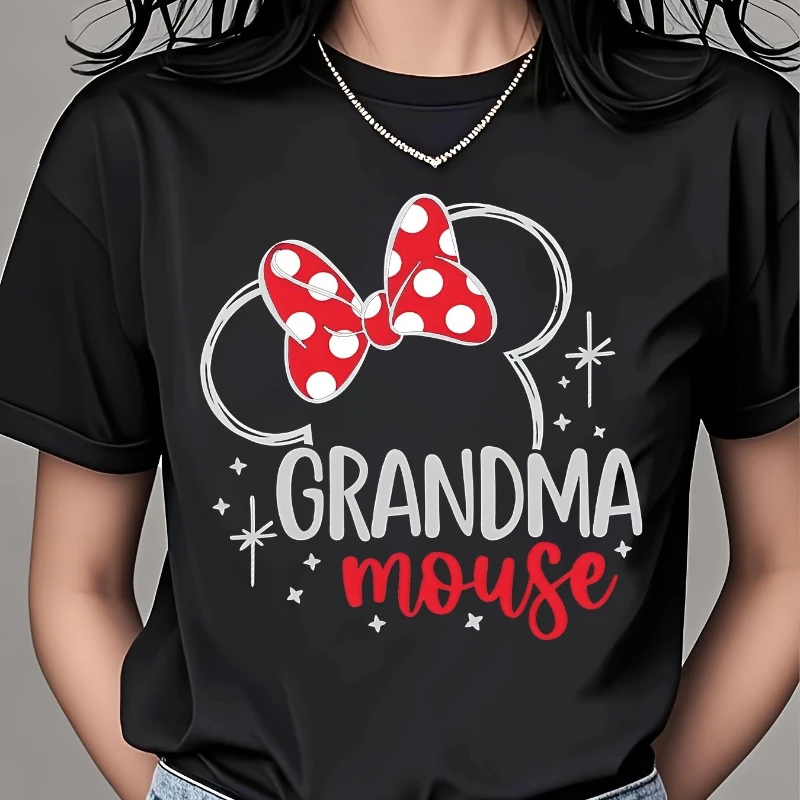 

Disney Cheese Mouse T-shirt Printed with Casual Round Neck Is Suitable for Daily Wear and Can Be Machine Washed.