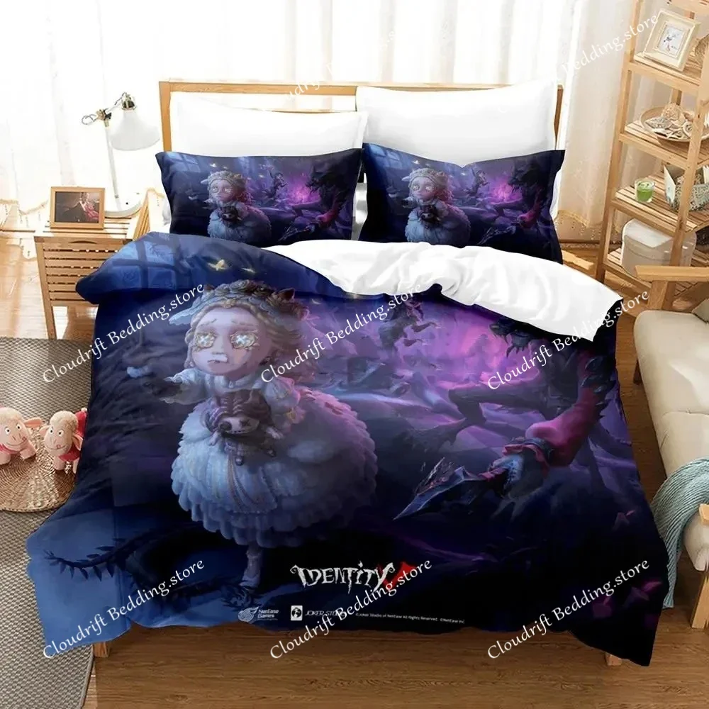 Anime Game Identity V Bedding Set Duvet Cover Bed Set Quilt Cover Pillowcase Comforter king Queen Size Boys Adult Bedding Set