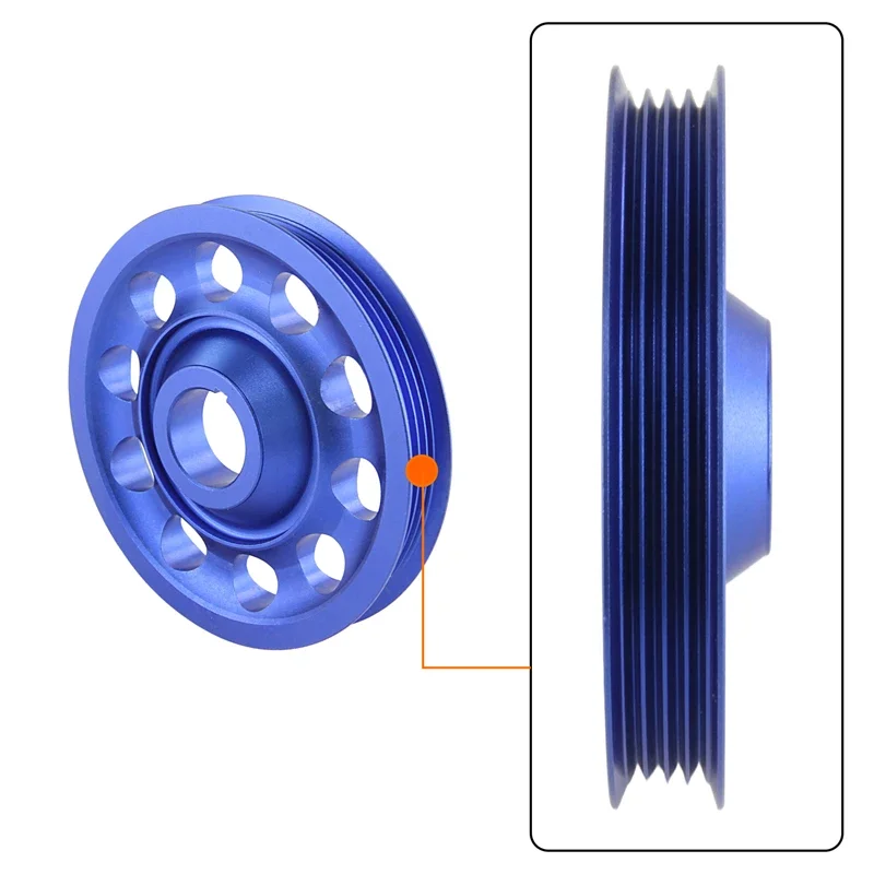 Pulley Racing Crank for Honda Civic Si DOHC B16 99-00 Del Sol DOHC 93-97 CRV B20Z B20B 97-01 Acura Integra GSR Type-R 90-01