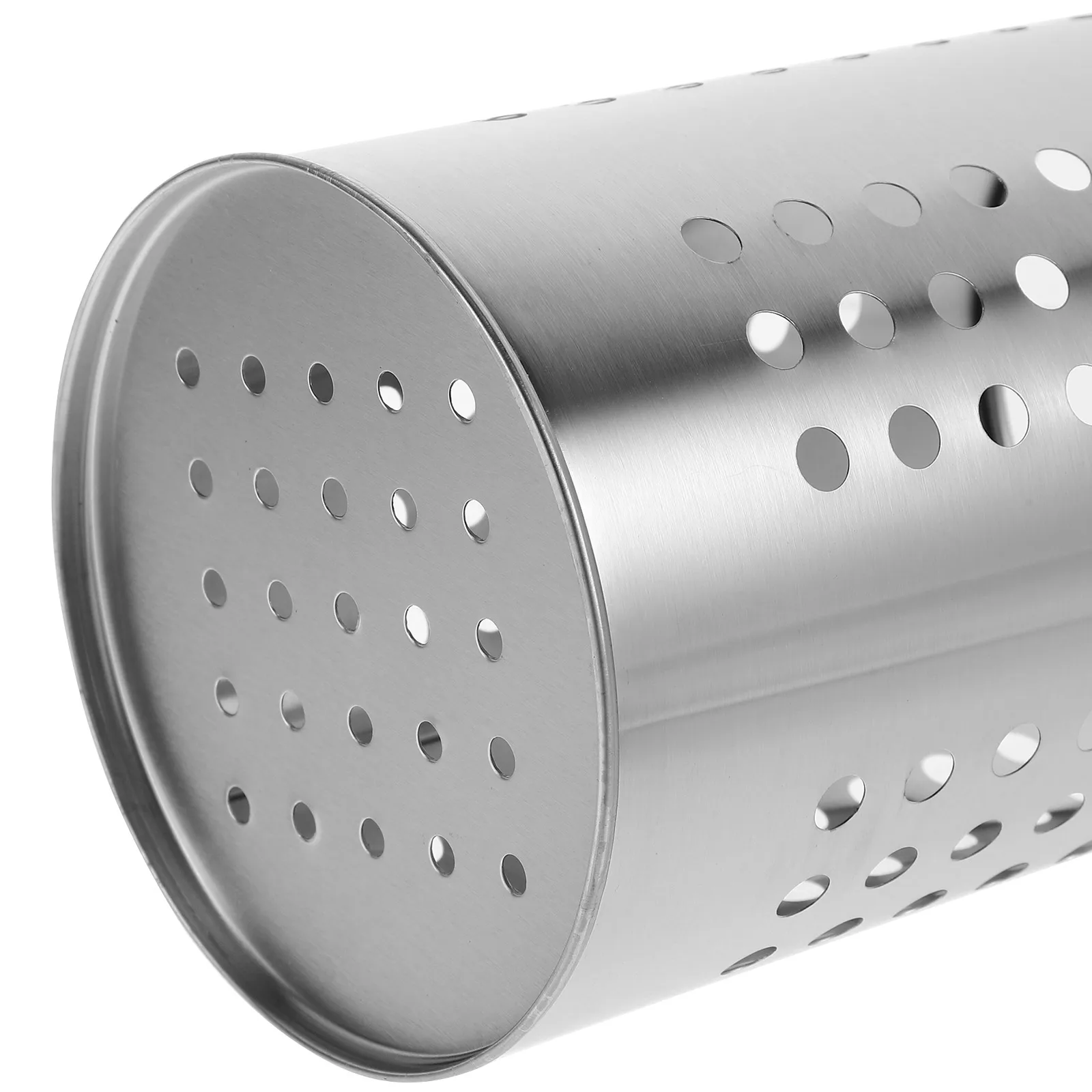 

Premium Cutlery Holder Stainless Steel Large Capacity Kitchen Utensil Storage Rack Drainage Holes For Chopsticks Forks Spoons