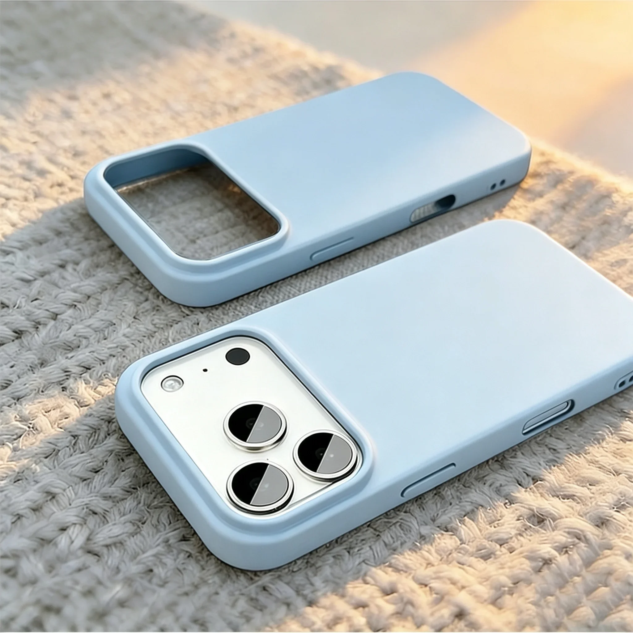 Official Original Liquid Silicone Phone Case for iPhone 18 Pro Max 17,16,15,14,13 Pro Max Shockproof Flannel Full Cover