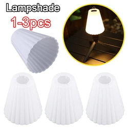 1-3Pcs White Lampshade Cover Flashlight Lampshade Bedroom Bedside Household Bulb Dustproof Decor Outdoor Camping Light Covers