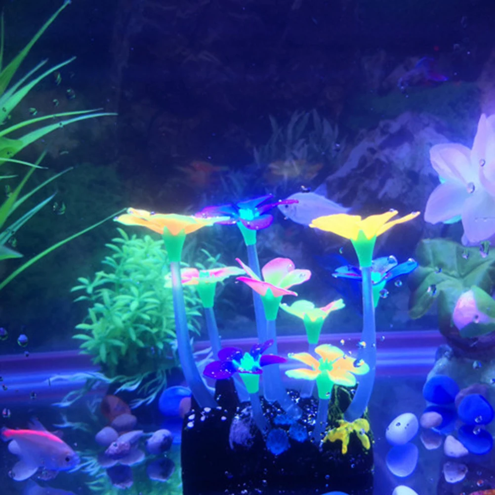 

Artificial Coral Aquarium Accessories Water Landscape Decor Fish Tank Decorations Fake Plant Mushroom