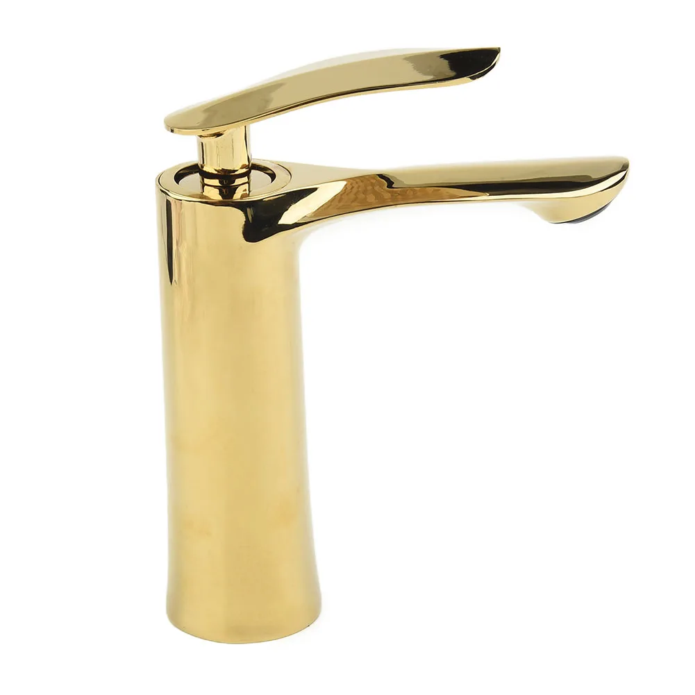 

Новый золотой смеситель, латунный смеситель для умывальника, смеситель для раковины, смеситель для воды с одной ручкой, смеситель для холодной и горячей воды, смеситель для туалетного столика в ванной комнате