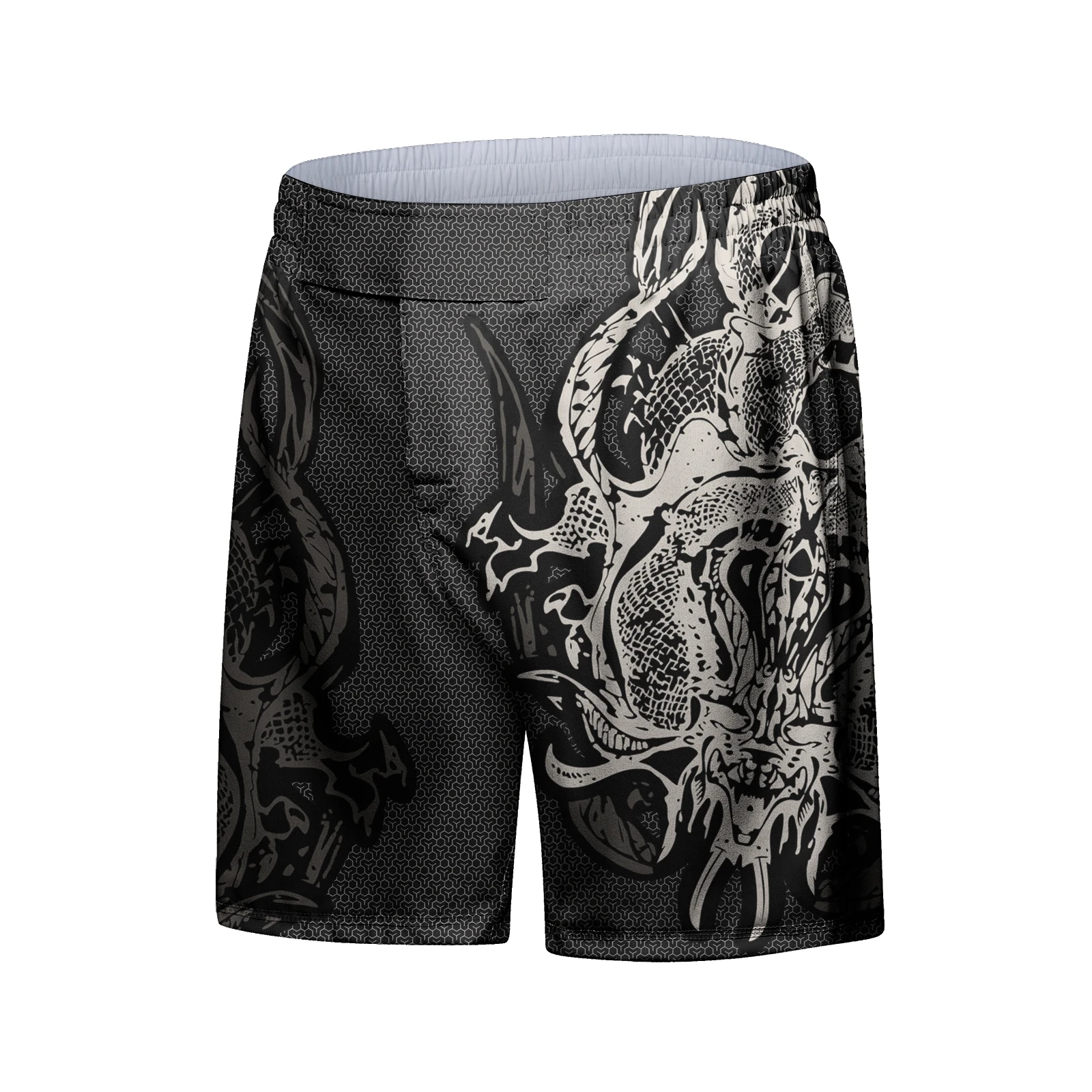 Cody Lundin Animal Print MMA Shorts Lightweight Trunks for KickBoxing Training Muay Thai BJJ Grappling Combat Sports Gym Shorts