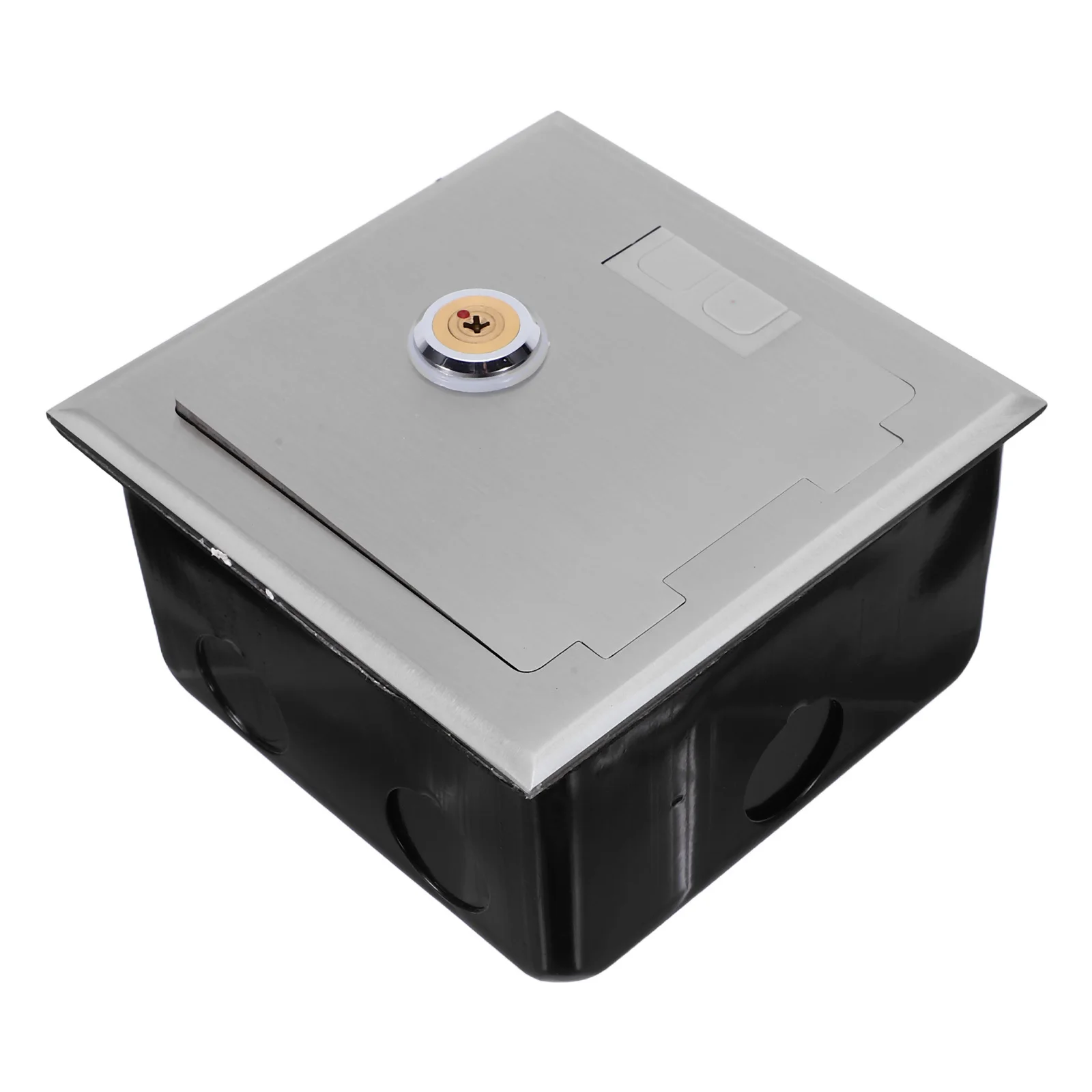 

Socket Box Keys Recessed Stainless Steel Lockable Outdoor Power Outlet Protector Weatherproof Socket Cover Receptacle Outlet Box