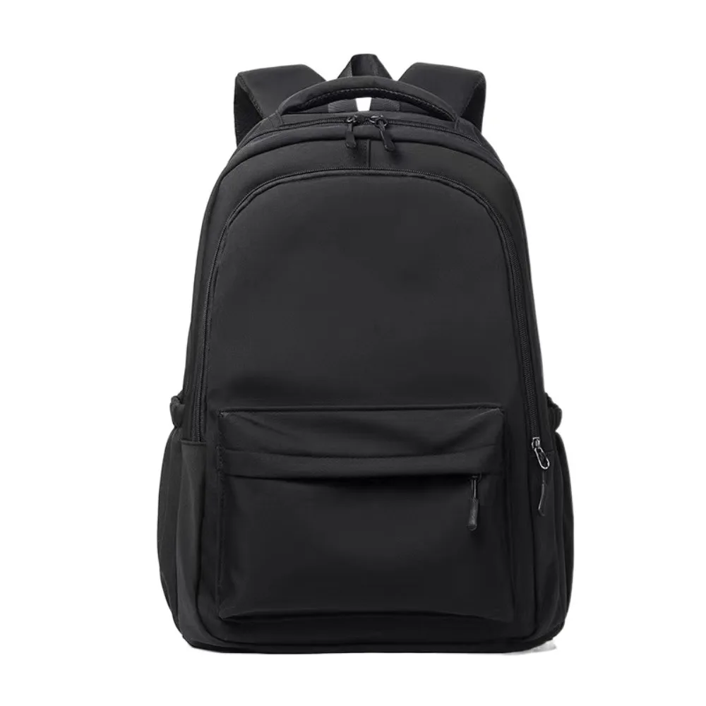 Zaino stile preppy tinta unita Borsa da scuola per studenti in stile coreano di grande capacità Borsa in nylon Borsa a tracolla per adolescenti Scuola