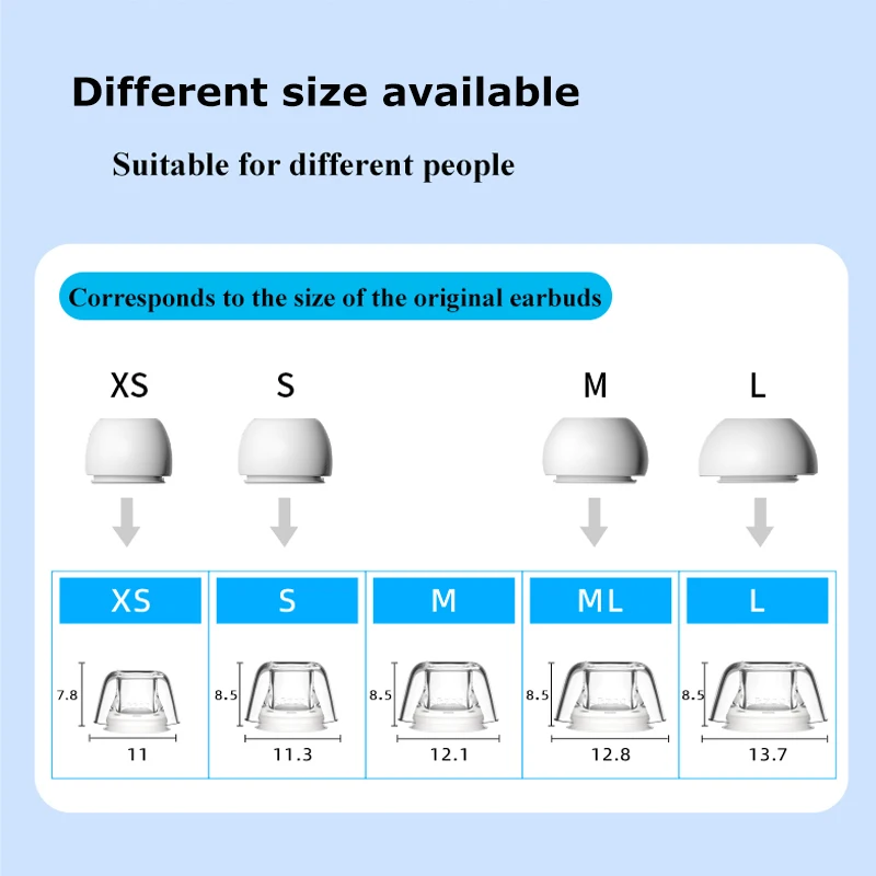 2023Latex Ear Tips for AirPods Pro Anti-slip Ear Tips Dustproof Anti-allergic Ear Plugs for AirPods Pro 2 Silicone Eartips Cover