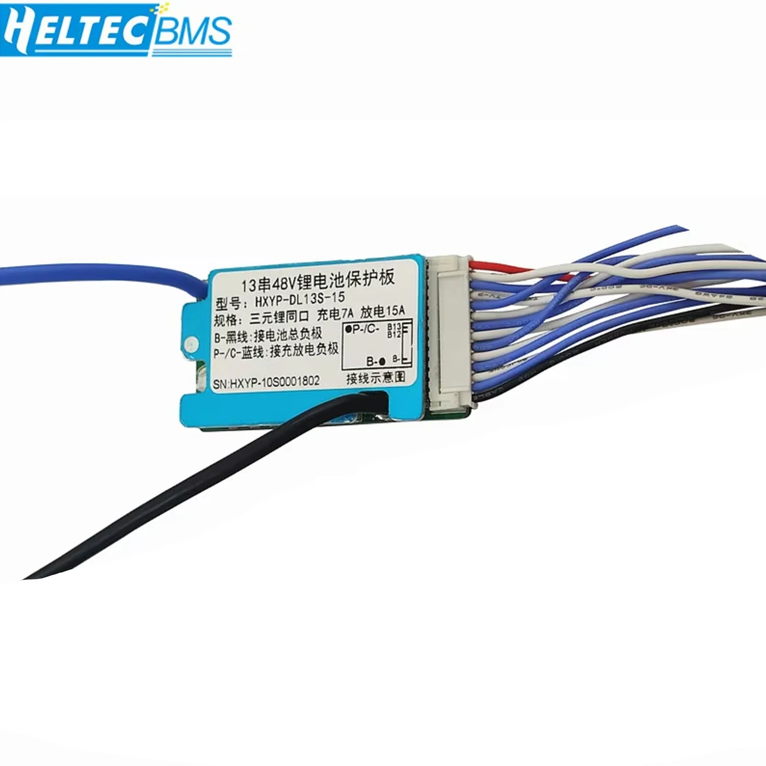48V BMS 10S 13S 15A 18650 BMS dla trójskładnikowej baterii litowej rower elektryczny BMS 48V z ochroną przed temperamentem Common/Split