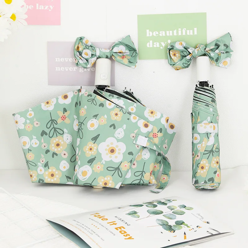 

Automatic Floral Oil-Painting Umbrella - Women's Artistic UV Protection Parasol - Compact Foldable Sun & Rain Shield Automatic