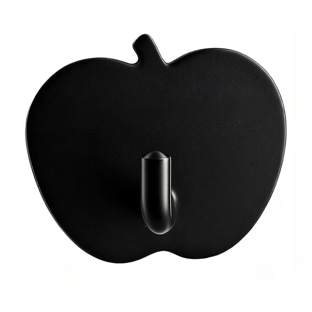 Stainless Steel Wall Hooks Black Finish for Kitchen For Bathroom Entryway No Hole Installation 48mm x 55mm 4pcs or 6pcs