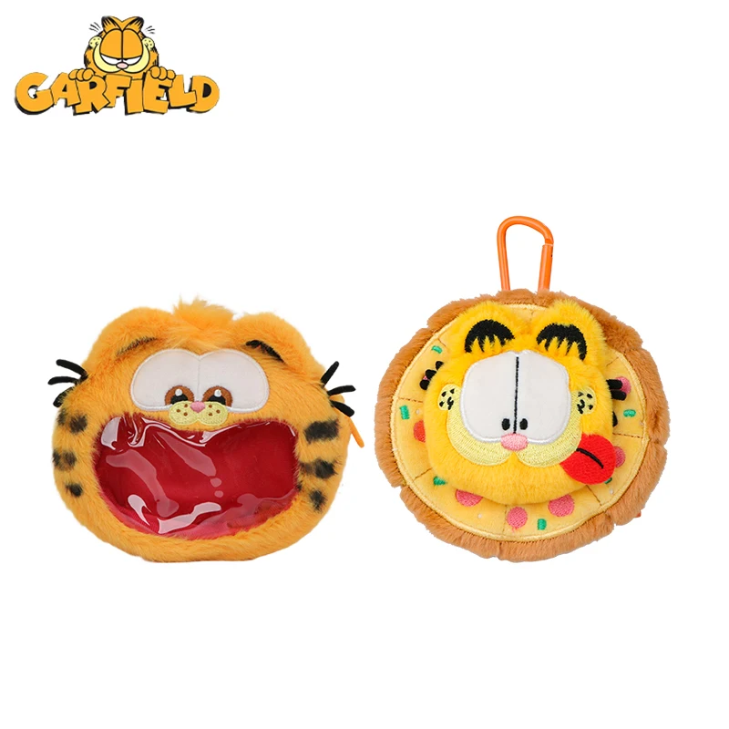 Llavero de Peluche Kawaii de la Familia Garfield, Suave, de Dibujos Animados, con Gato Garfield y Odie, Colgante para Auriculares, Muñecos de Peluche
