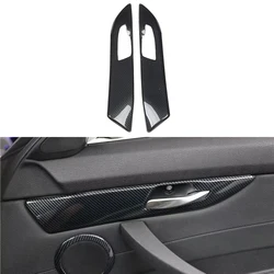 for BMW Z4 E89 2009-2016 Carbon Black Interior Door Handles Cover Decor Trim ABS Car Accessories 2pcs