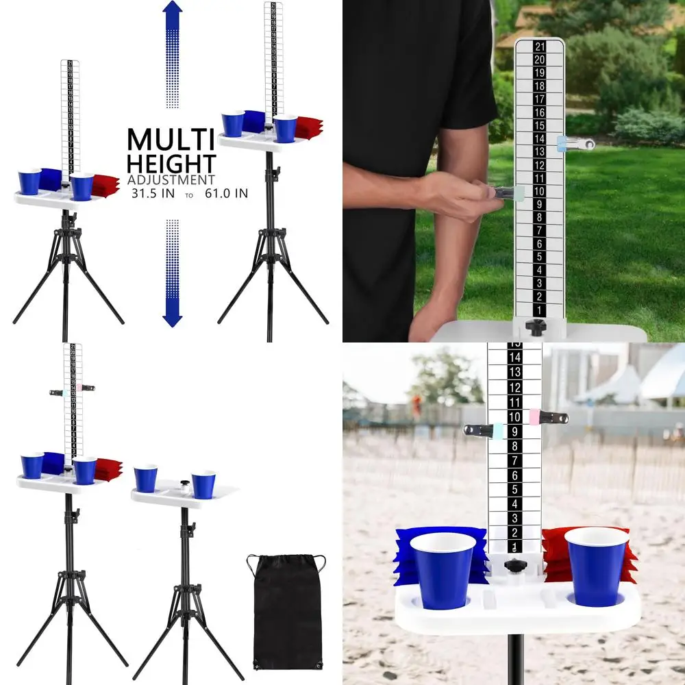 

Двойное табло Cornhole с подставками для напитков для игр на открытом воздухе