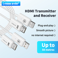 Lemorele HDMI Wireless Transmitter Receiver Extender Kit 164FT/30M Wireless Display Dongle for TV Camera Streaming Projector