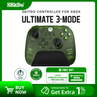 8BitDo Ultimate 3-mode new Wireless Controller Gamepad with Hall Effect Joysticks for Xbox Series X S, Xbox One, PC Windows 10