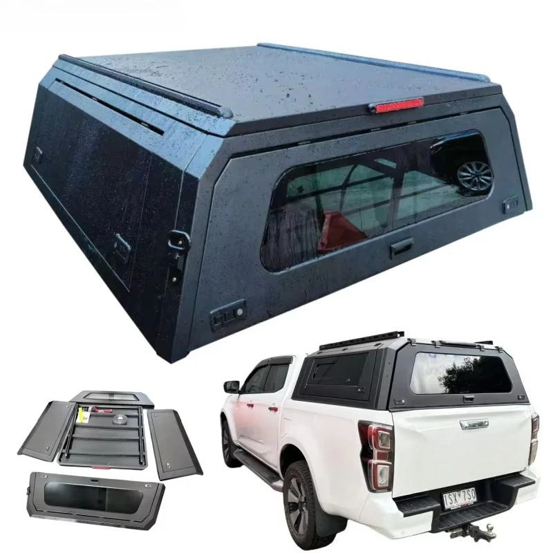 Dmax Double Cab Pickup Extension Bed Smart Cap Aluminium Metal Tray Toolbox Hardtop Truck Canopy for 2016 2017 2020 Isuzu D-max
