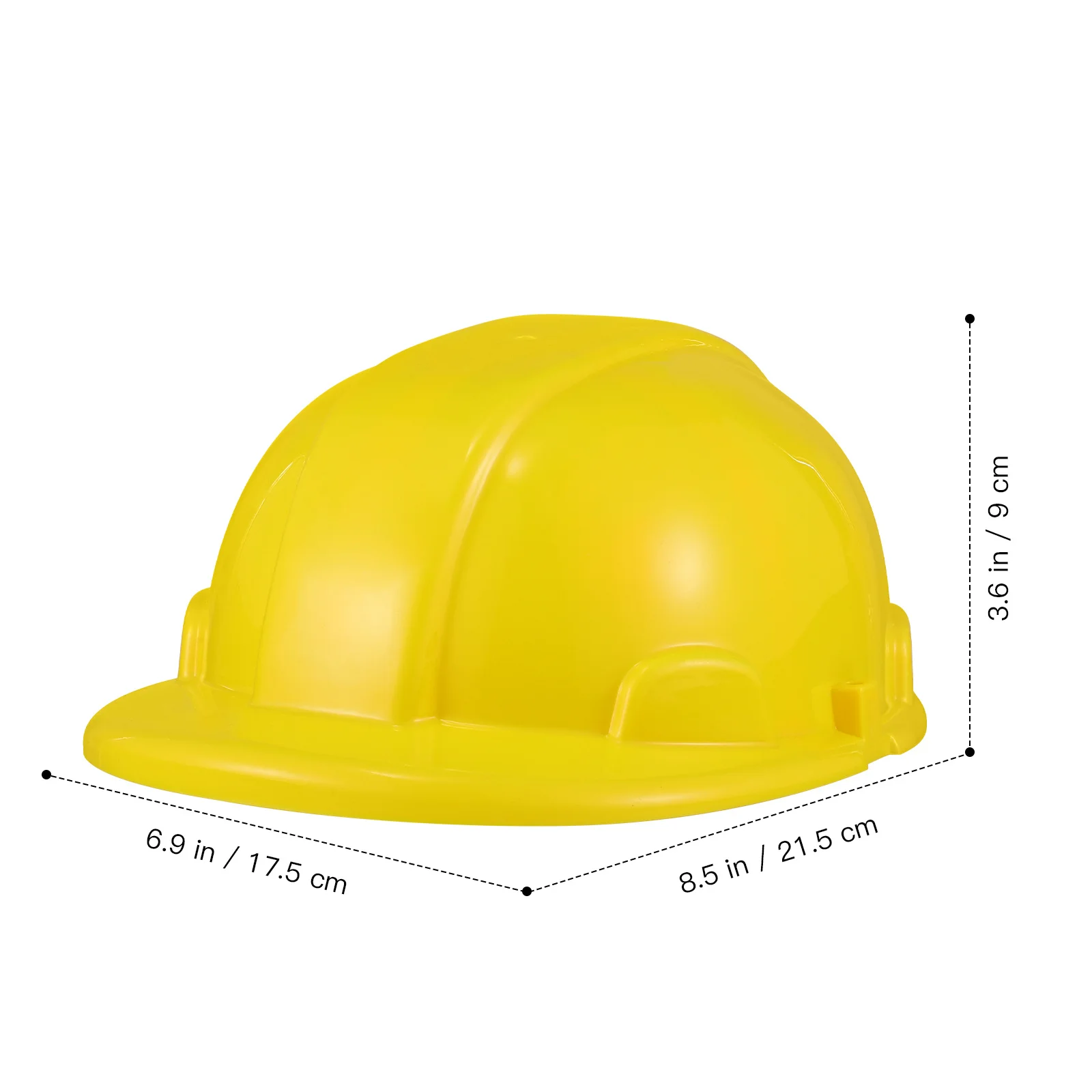 4Pcs Simulation Construction Hat Kids Engineering Cap Yellow Party Dress Up Gifts for Role Play Object Lessons