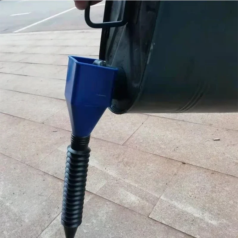 Faltbarer Kunststoff-Öltropfentrichter für Auto und Motorrad, flexibles Ablasswerkzeug, Filter, Transferwerkzeug – Detail 10
