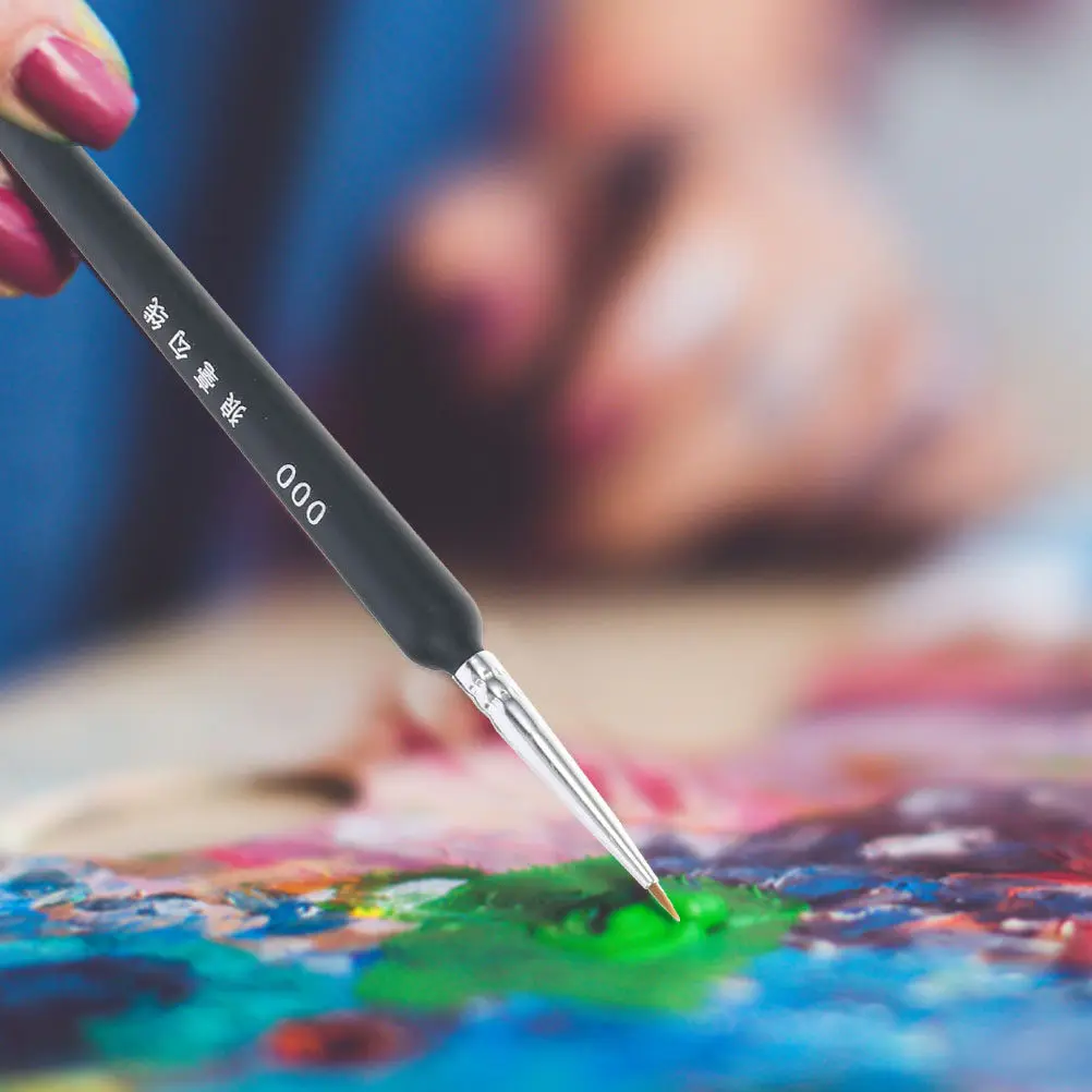 

Набор из 9 кистей для рисования с волчьим ворсом, многофункциональные принадлежности для рисования для детей, профессиональный набор кистей для акварели и творчества