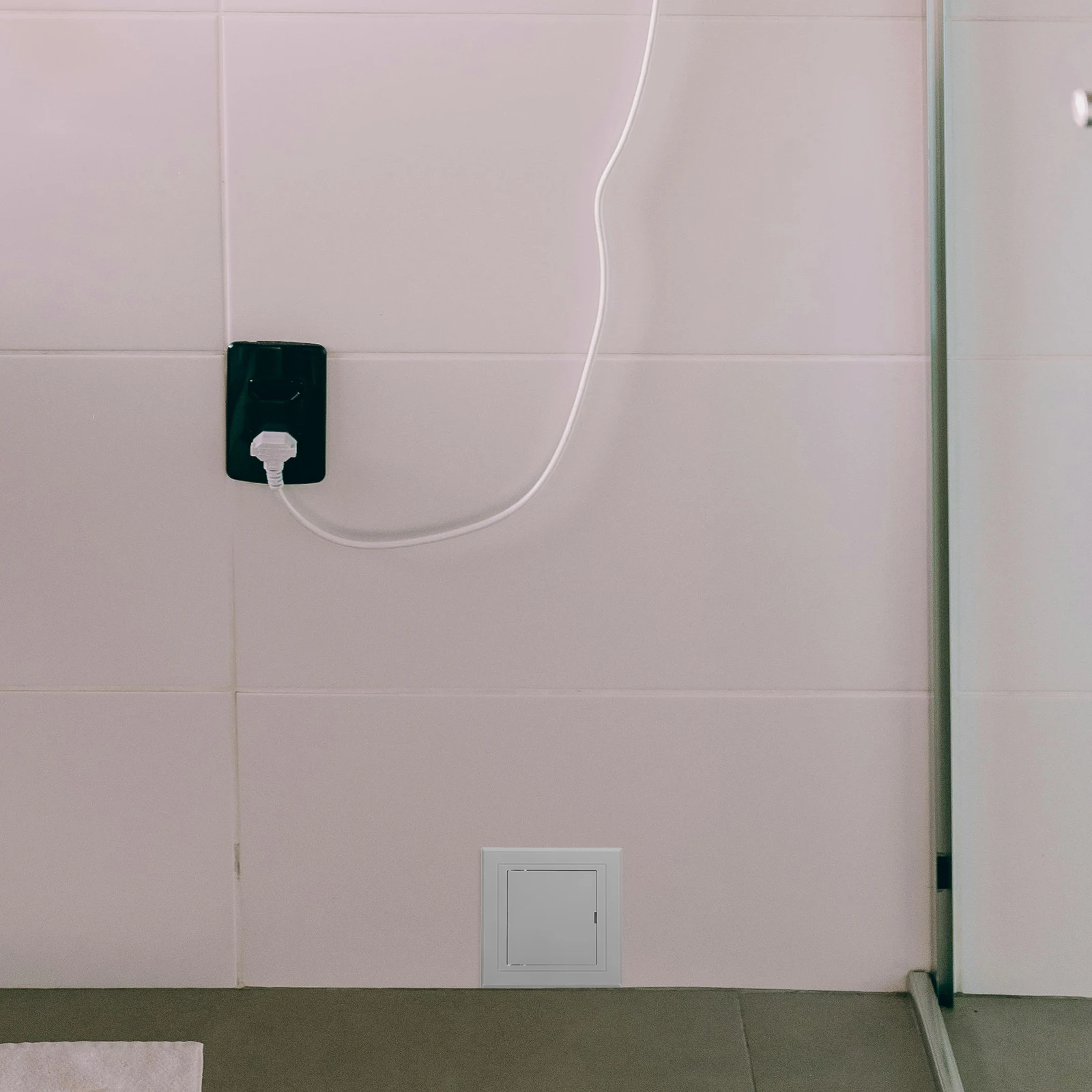 

PVC Decorative Cover Maintenance Port Drywall Hole Panel Door Drain Pipe Easy Installation Waterproof Dustproof Plumbing