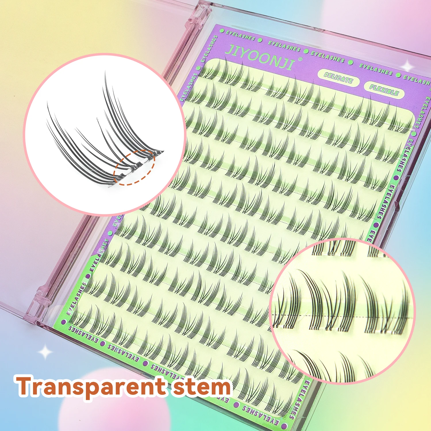 Pestañas autoadhesivas con forma de oreja de gato, 90 grupos, puro deseo, espíritu de gato, sin pegamento, aspecto Natural