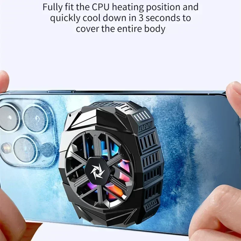 SL03 Universal Mobile Phone Semiconductor Magnetic Cooling Radiator for Tablet Game Cooler for PUBG  IOS Android Cool Heat Sink