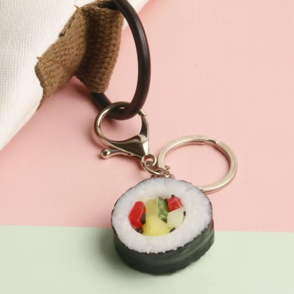 Cute Bag Pendant Simulation Food Key Chain Vegetable Car Keychains Sushi Pendant Jewelry Accessories Charms PVC Keychain Men