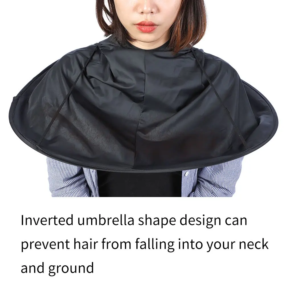 Professional Barber Cloak Foldable Umbrella Hair Cutting Cape Waterproof Haircutting Apron Home Hairdressing DIY Tools