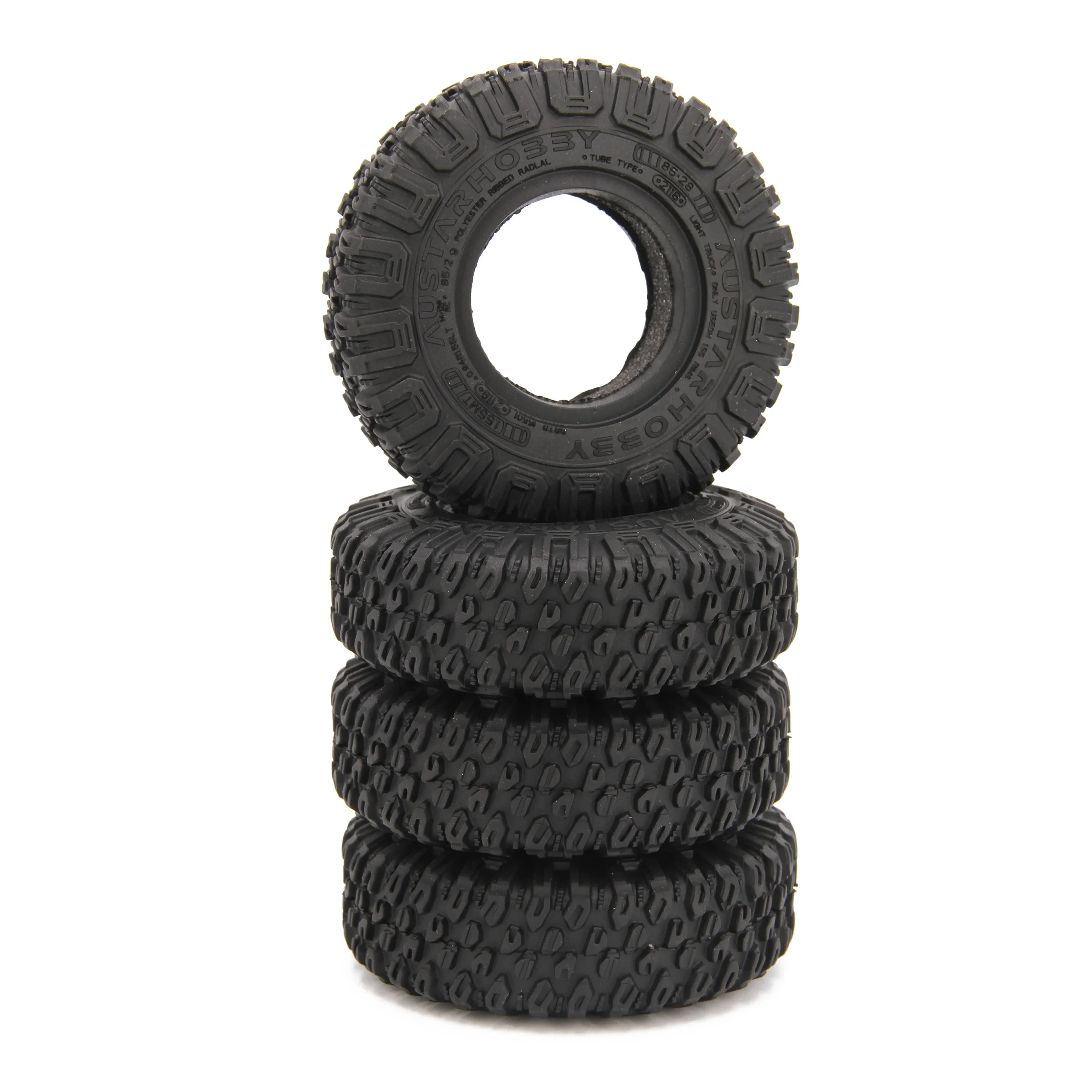 4 Uds neumáticos de goma de 1,55 pulgadas 85x28mm neumático antideslizante para coche de escalada RC en camión de carretera Buggy Tamiya CC01 JIMNY piezas axiales