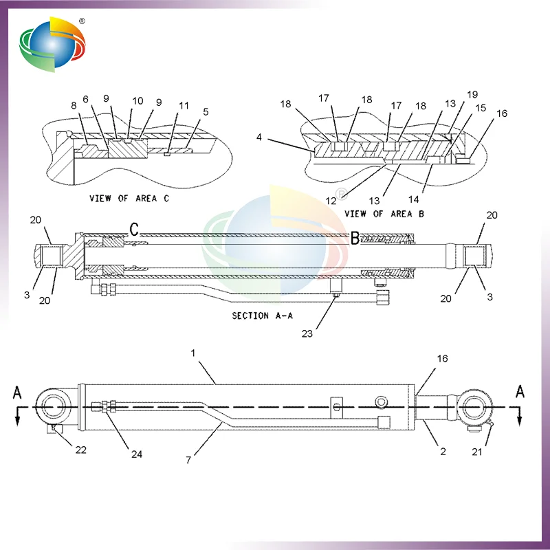 CA2765302 276-5302 2765302 BOOM CYLINDER SEAL KIT FITS FOR CAT CATERPILLAR E303 CR MINI HYDRAULIC EXCAVATOR