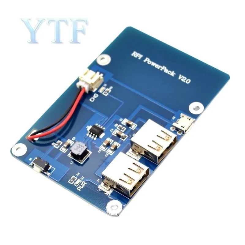 Placa de expansión de batería de litio sin batería con interruptor para Raspberry Pi 3,2 Modelo B, 1 Modelo B +