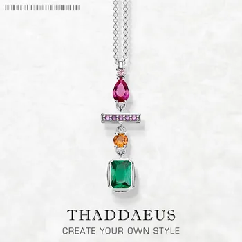 Necklace Mix of Geometrical Shapes Winter Brand New Fashion Jewelry 925 Sterling Silver Classic Gift For Women