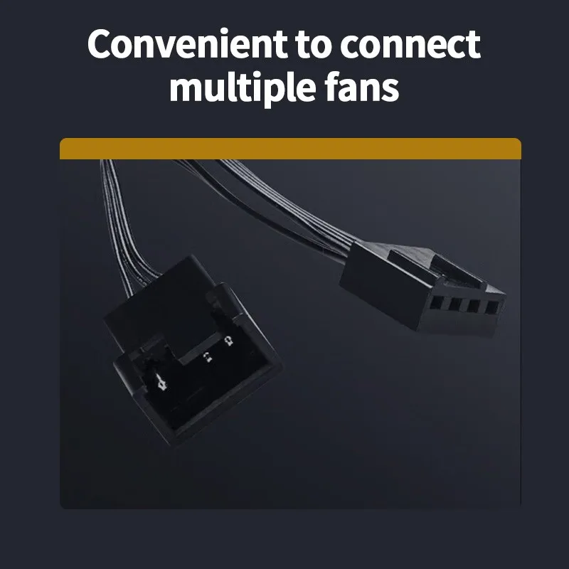 ID-COOLING XF-120-K كفاءة البساطة ألعاب الكمبيوتر مروحة حالة الكمبيوتر 12 فولت 4Pin PWM ضبط سرعة التسلسلي التبريد Ventilador #4