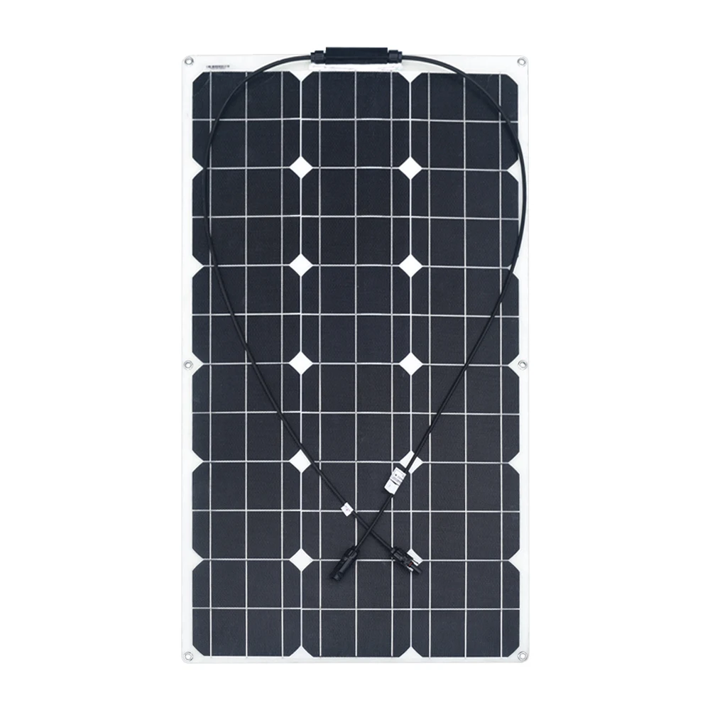 Solarparts 18v 75w flexible solar panel high efficiency  monoctrystalline  cells for marine RV boat caravan