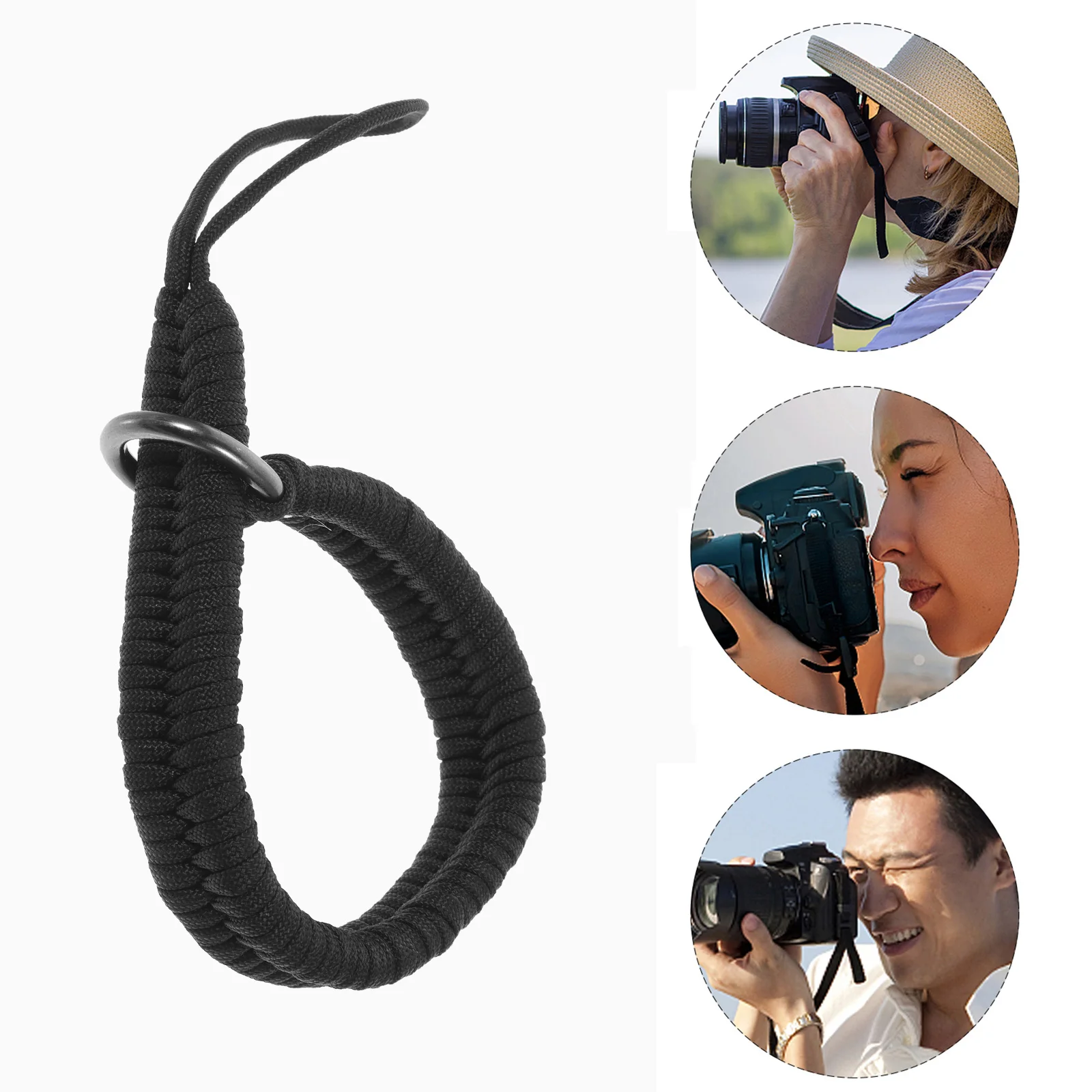 

Camera Wrist Strap Black Quick Release Lanyard Bands Wristband for Stainless Steel Man Lanyards