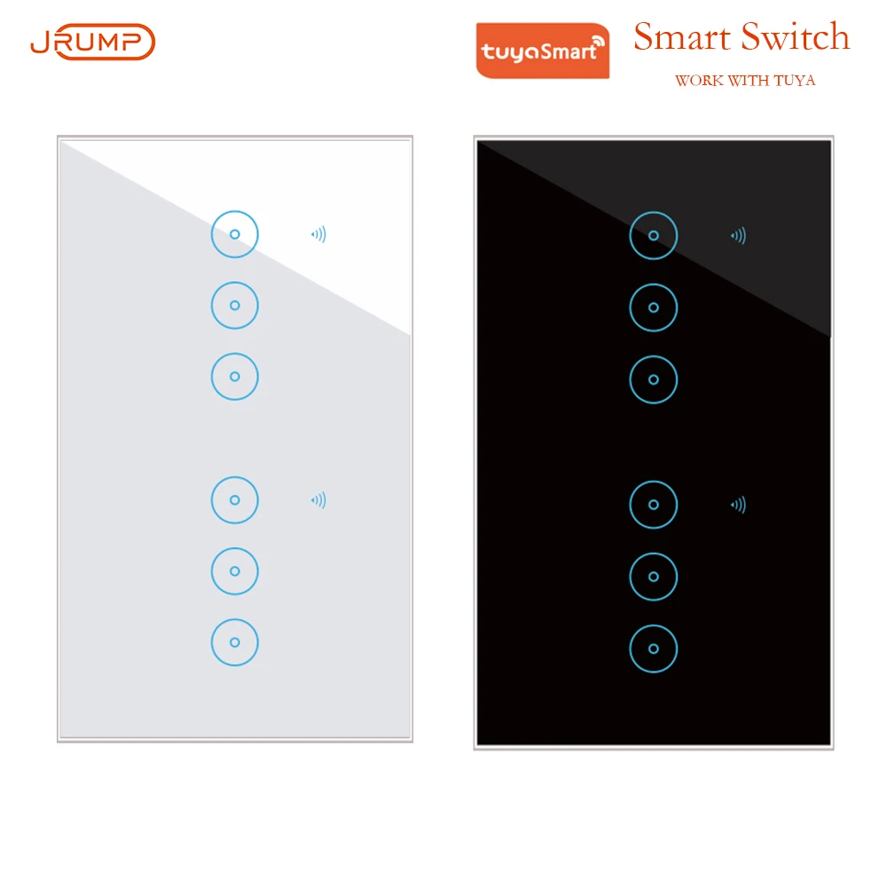 Imagem -06 - Interruptor de Toque Inteligente Jrump Wifi Interruptor de Controle de Voz Alexa Interruptor de Parede Inteligente Trabalhar com Alexa Echo Google Home Interruptor Inteligente