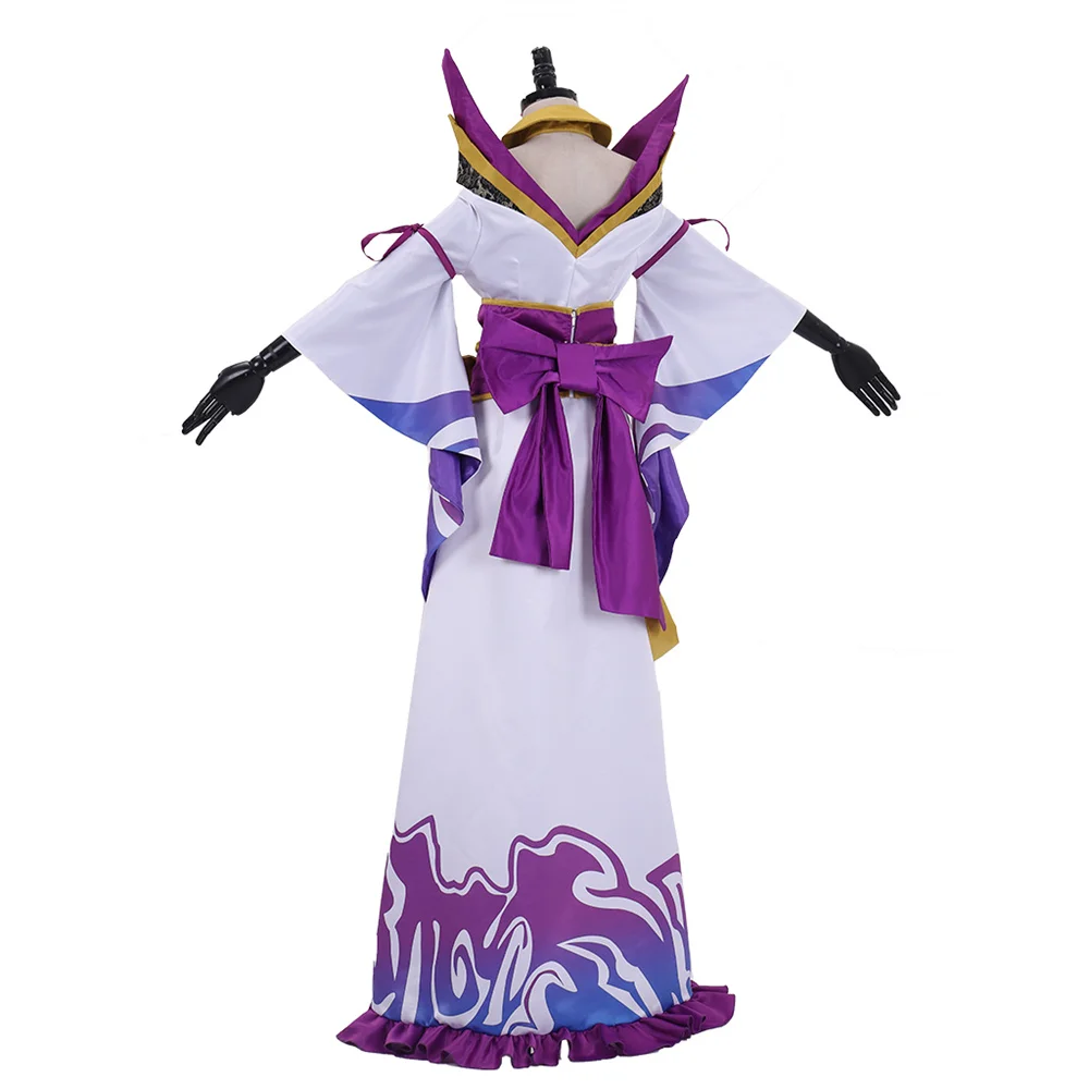 Game LOL Spirit Blossom Cassiopeia Du Couteau Cosplay Costume  Purple  Snake Dress Halloween Party Outfit