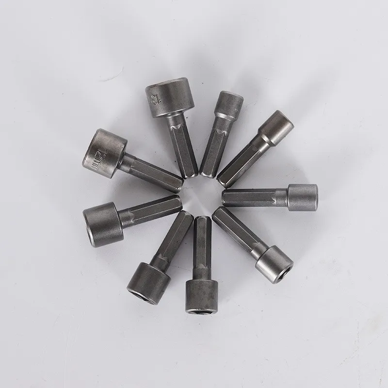 Zestaw 9 szt. kluczy nasadowych sześciokątnych wewnętrznych, uchwytów, wkrętaków, przedłużek nasadek, zestawu do nakrętek pneumatycznych, wiertarskich, akcesoriów narzędziowych