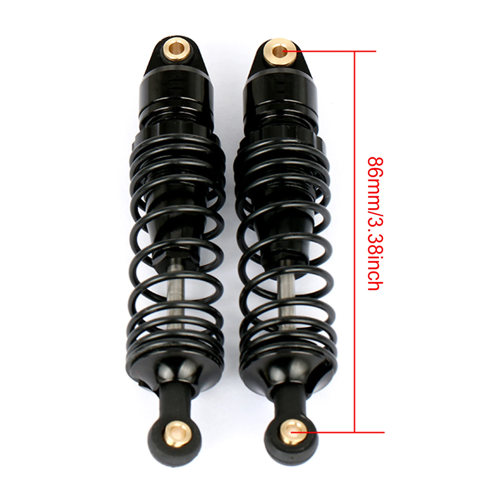 Metal Shock Absorbers Kit para RC Drag Truck, Upgrade Acessórios para Traxxas, 1967 C10 Slash