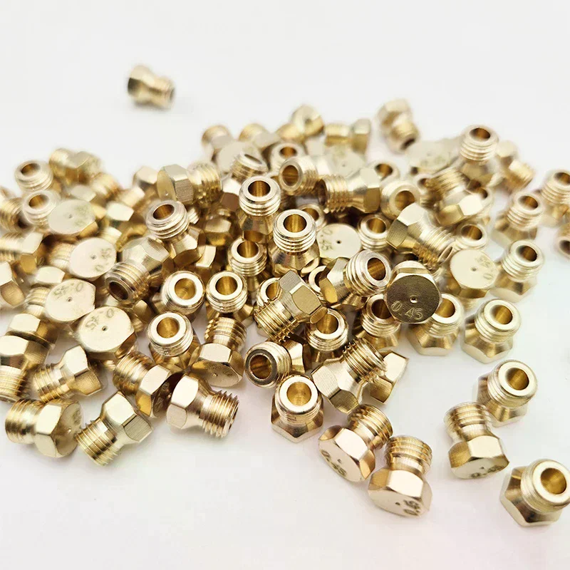 Burner Gas Hob LPG- Conversion Kits Jets Brass Nozzle For Kitchen Gas Stove Brass Nozzle Propane Injector Repair Parts 2Pcs