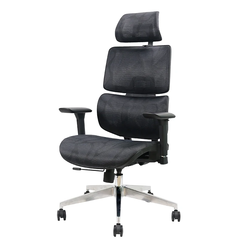 Modern ergonomics administrative office chair Black nylon mesh office furniture chair