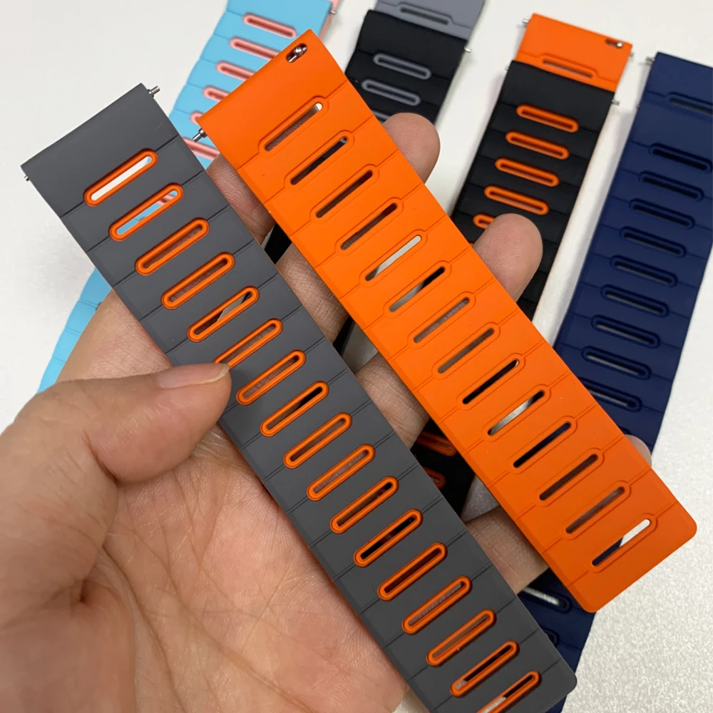 Bracelet à boucle magnétique en Silicone, 20mm/22mm, pour AMAZFIT BALANCE 2 Active Max GTS 4 2 3 mini BIP 6 5 UNITY GTR 4/3/3Pro 2e