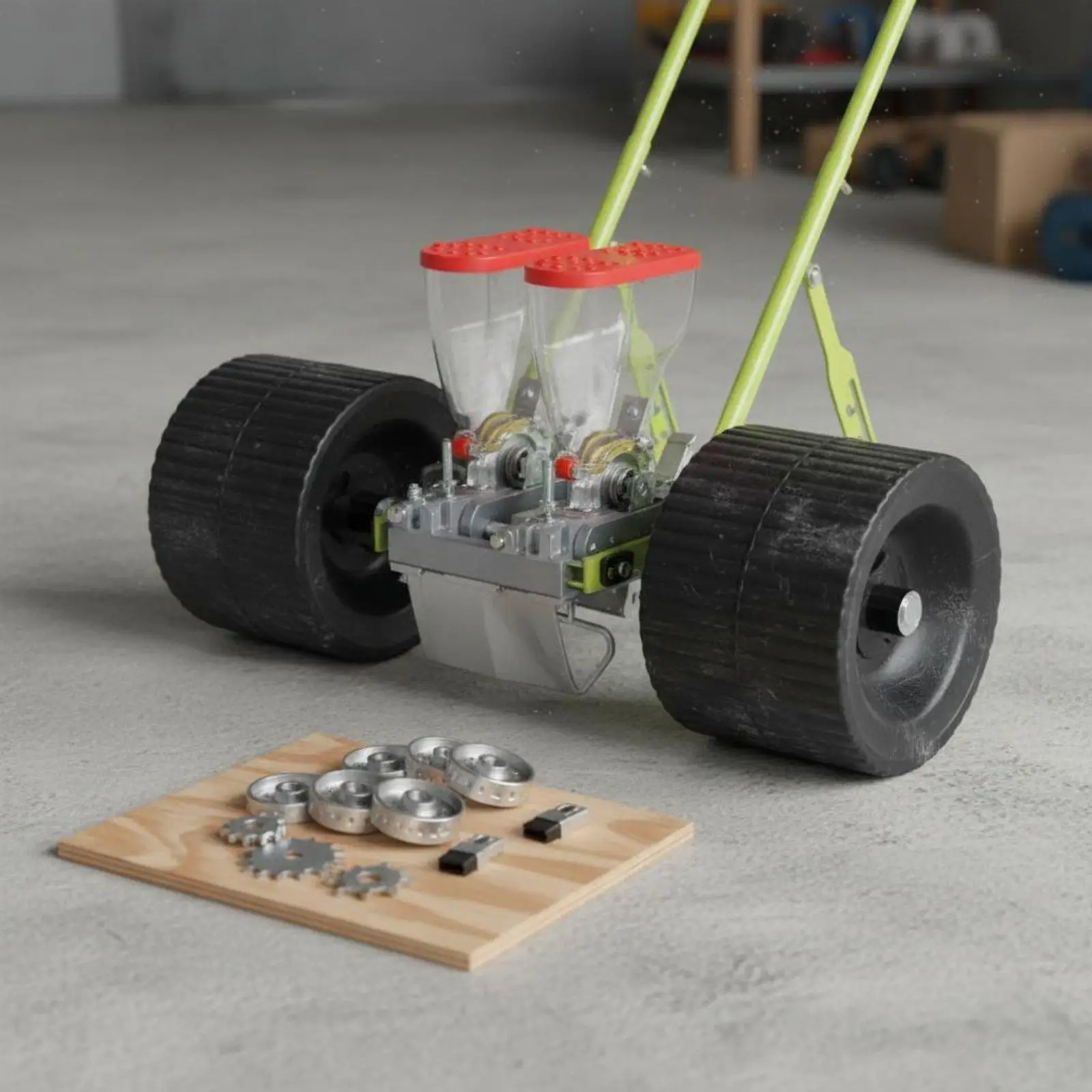 Multi Functional Manual Seeder for Vegetable Garden Seed Planting with Soil Covering Plate Device