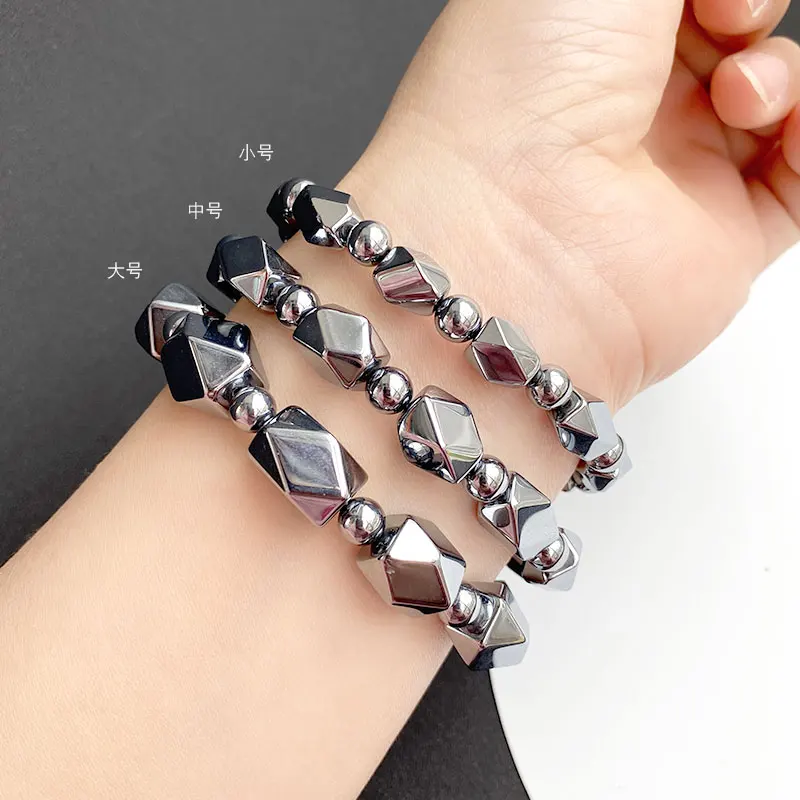 Terahertz Bracelet Too Silica Faceted Star Titanium Hertz THz Fashion Jewelry Single Loop Bracelet Couple