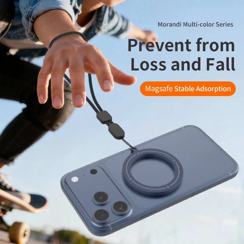 Handy-Lanyard in 7 Farben für MagSafe – Magnetisches, verstellbares Trageband für iPhone 17, 16, 15, Samsung, Xiaomi