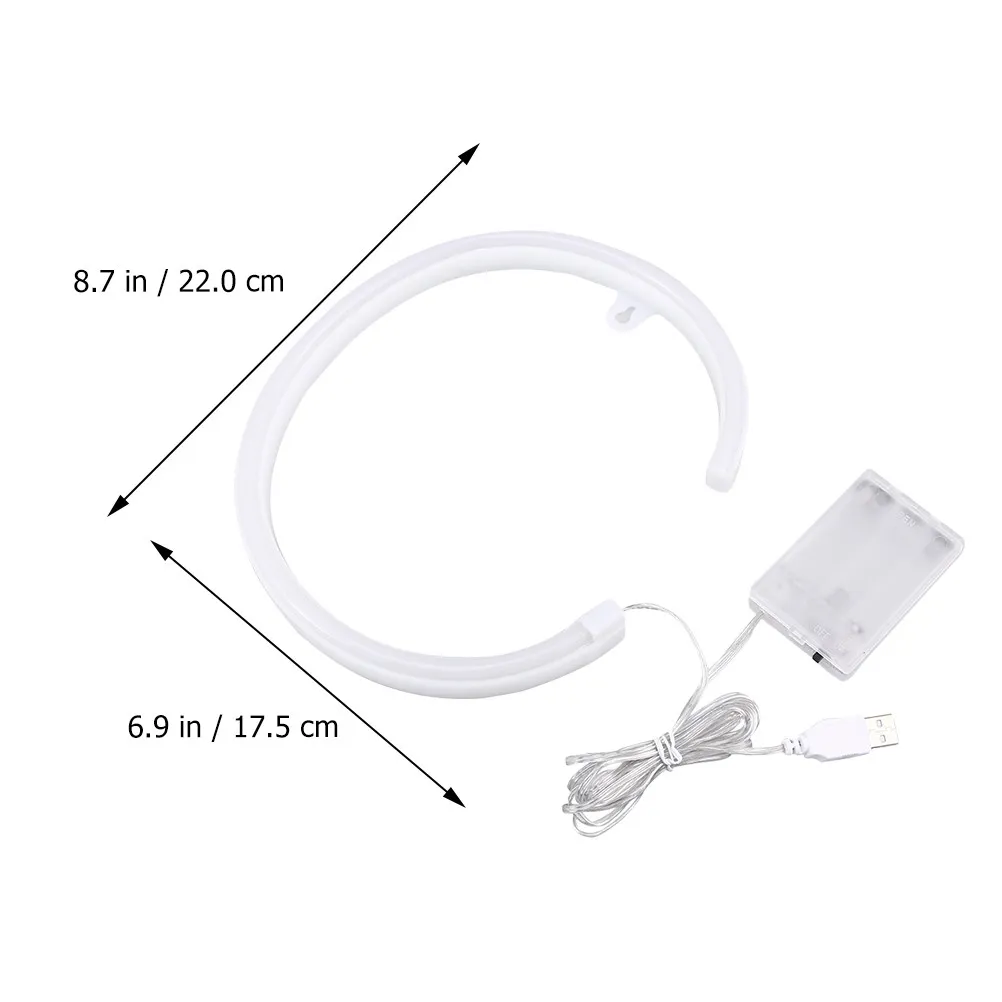 LED Letter Neon Night Lamp Dual Power USB Battery Operated Decorative Neon Light for Indoor Bedroom Living Room Study Party