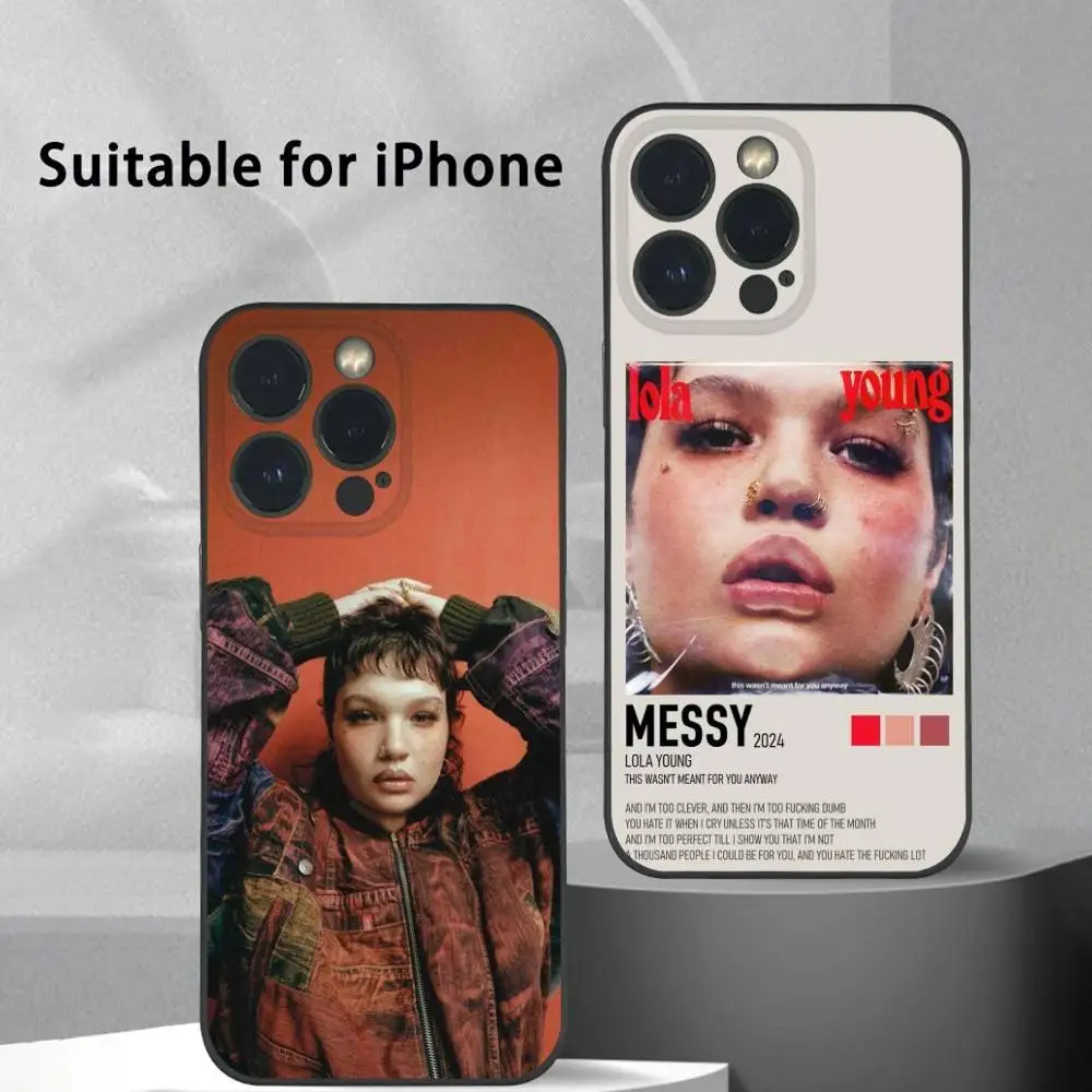 

L-Lola Y-Young Phone Case For iPhone 16 15 14 13 Pro Max Plus Mini Frosted Soft Shell Funda Shockproof Cases