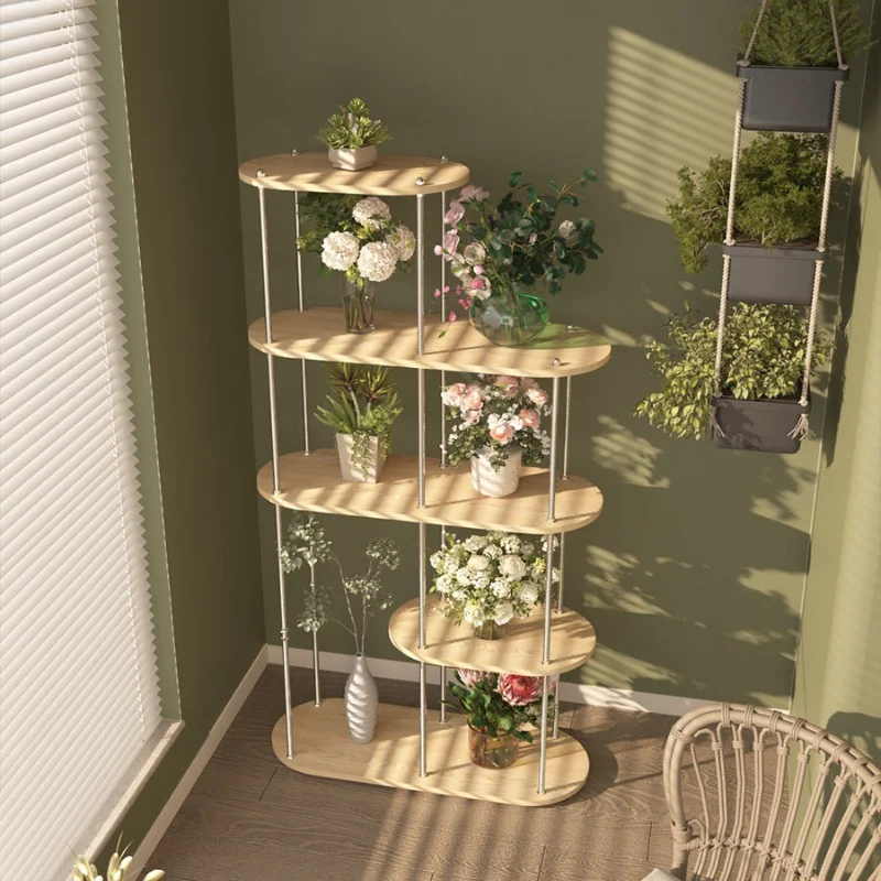 Balcony multi-layer flower stand floor-standing simple household display rack garden plant pflanzenständer outdoor furniture